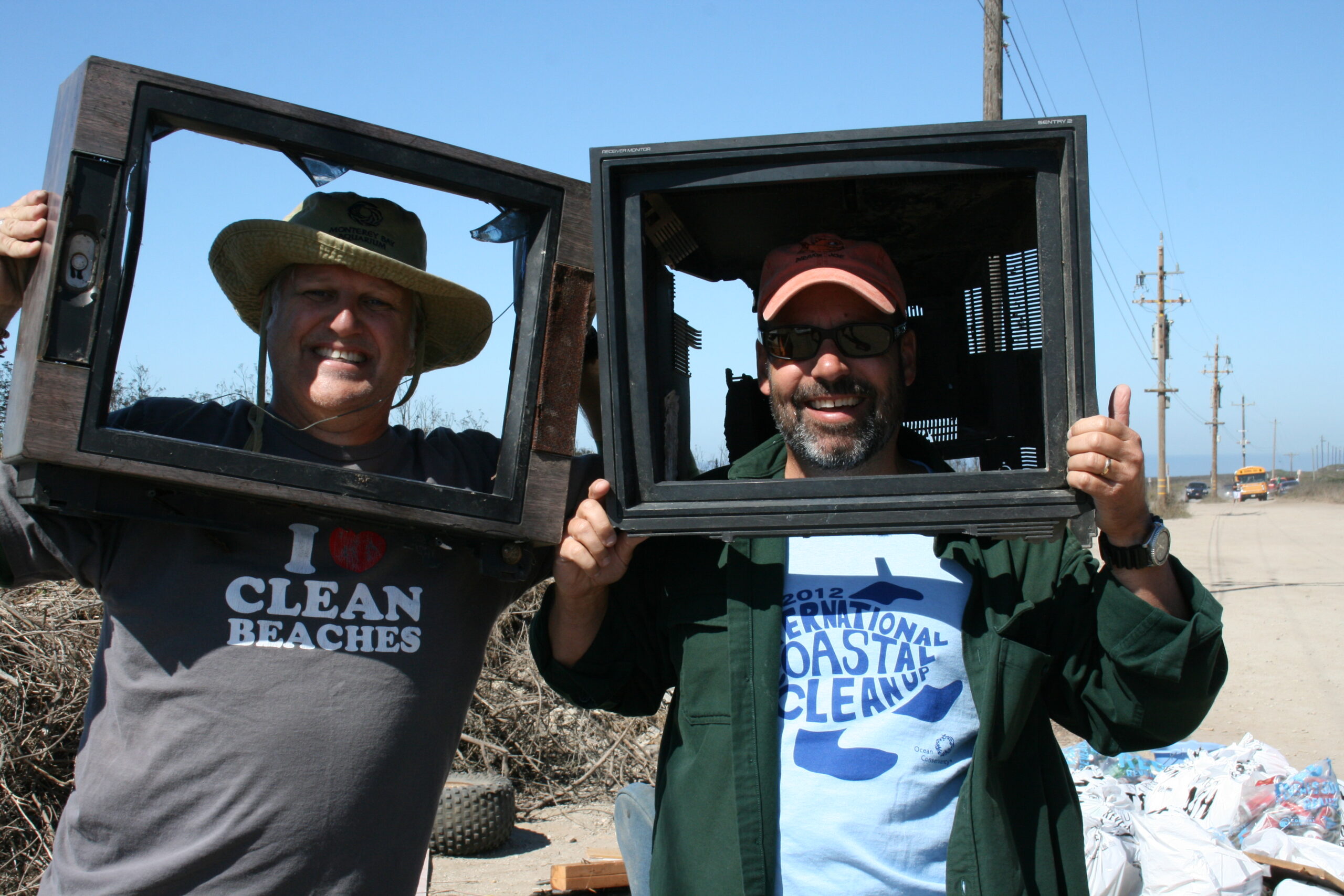 G. Leonard and friend at Panther Beach Santa Cruz 2012