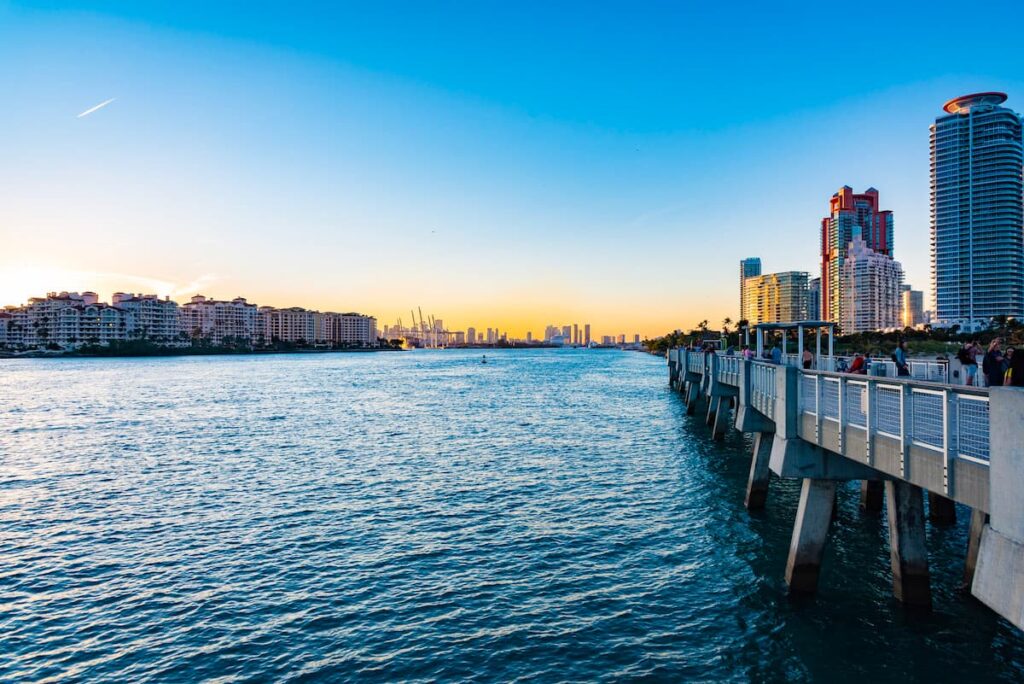 Miami at sunset Shores Forward Summit
