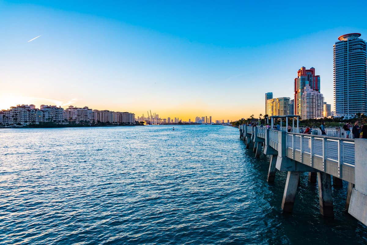 Miami at sunset Shores Forward Summit