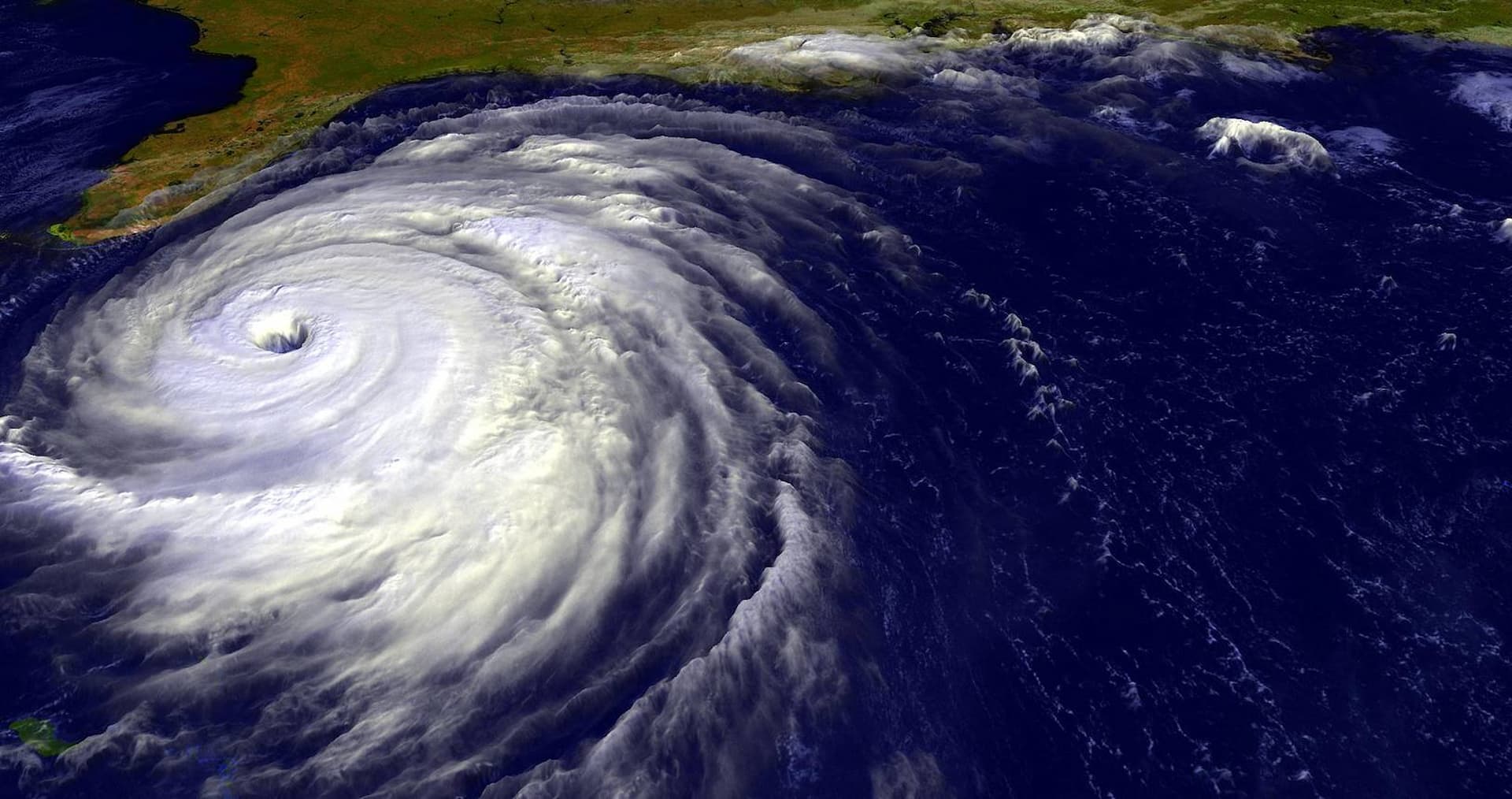 Hurricane radar image